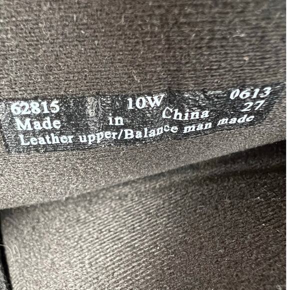 CLARKS Black Leather Knee High Riding Boots Wide Calf Buckle Detail Women’s 10W - Picture 12 of 12